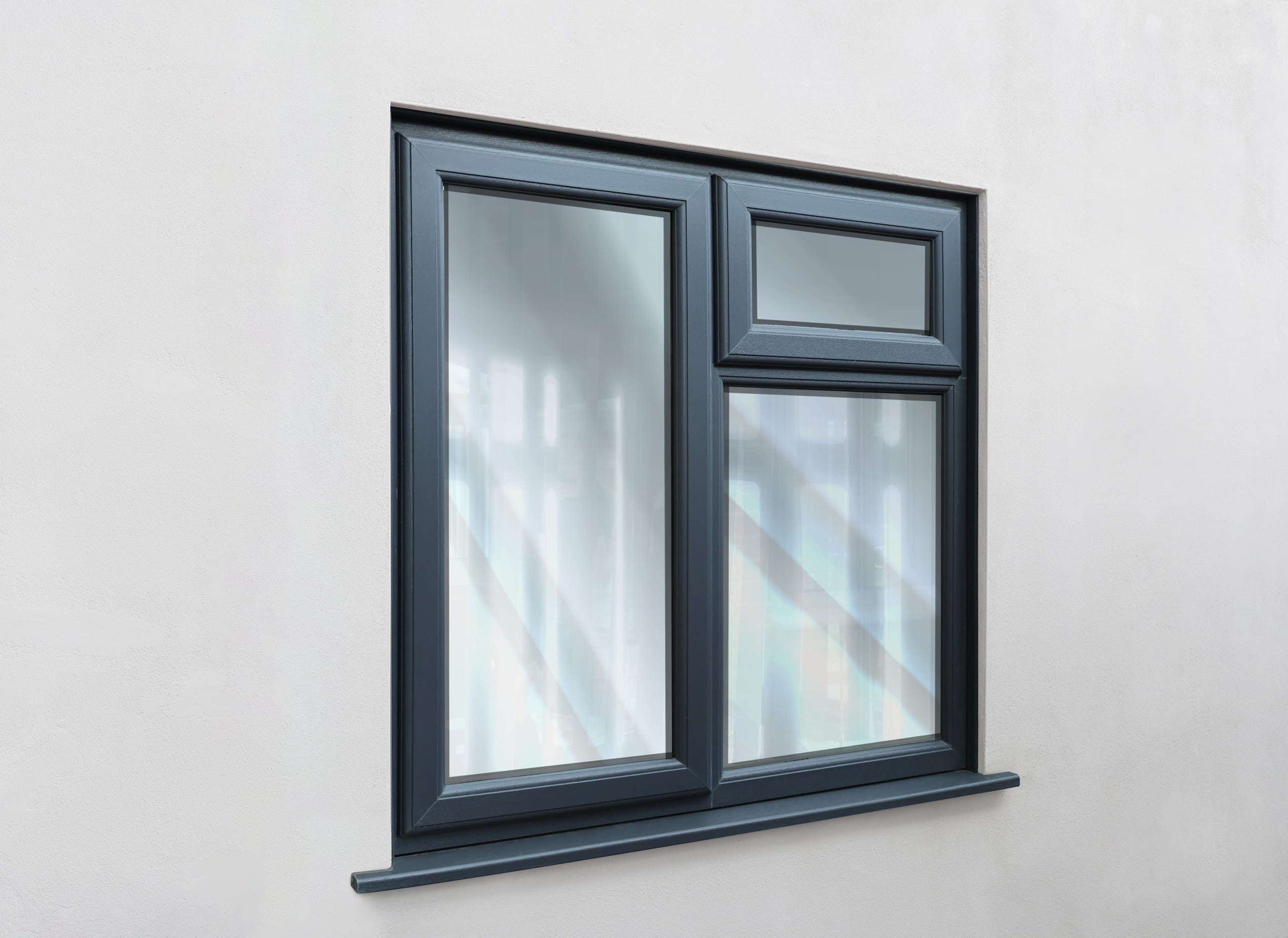 Anthracite aluminium tilt-and-turn window